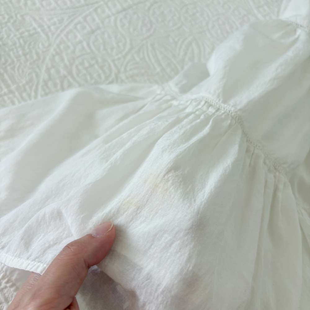 Free People Sunbeams Off‎ the Shoulder Mini Dress Sz M - Picture 9 of 14